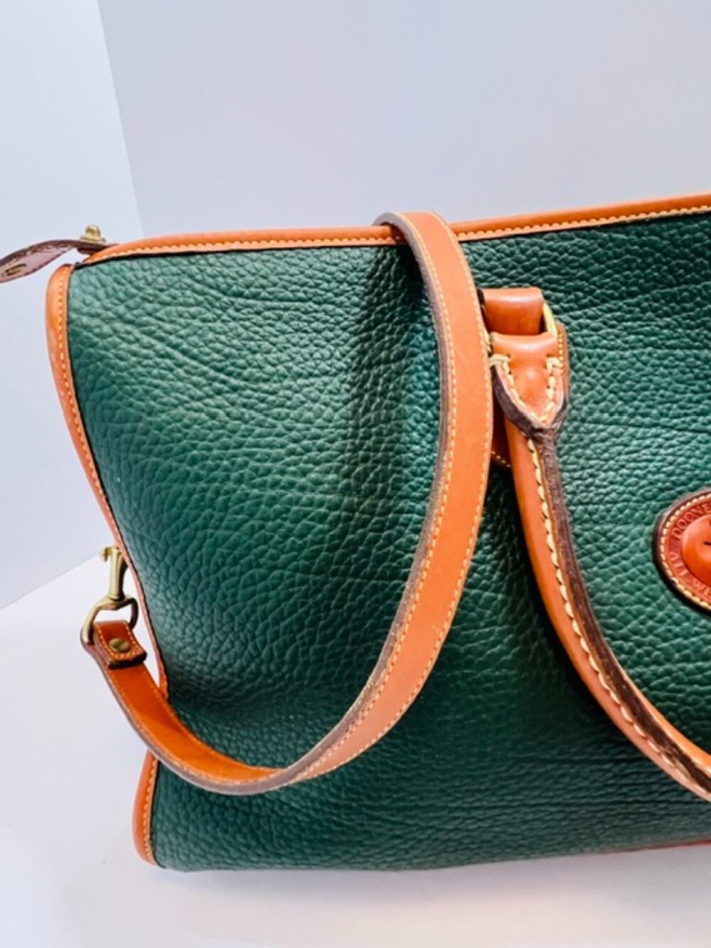 Dooney & Bourke All-Weather Leather Briefcase Messenger Bag Vintage 1980s EUC - Picture 7 of 14